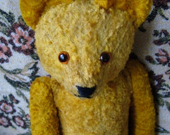 Mickey - viejo osito de peluche - reparado - probablemente Gokra