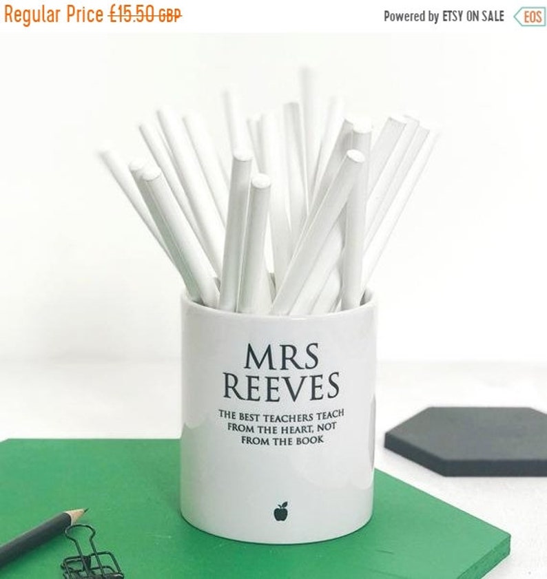 On Sale Teacher S Desk Tidy Pen Pot For Teacher Tools Etsy