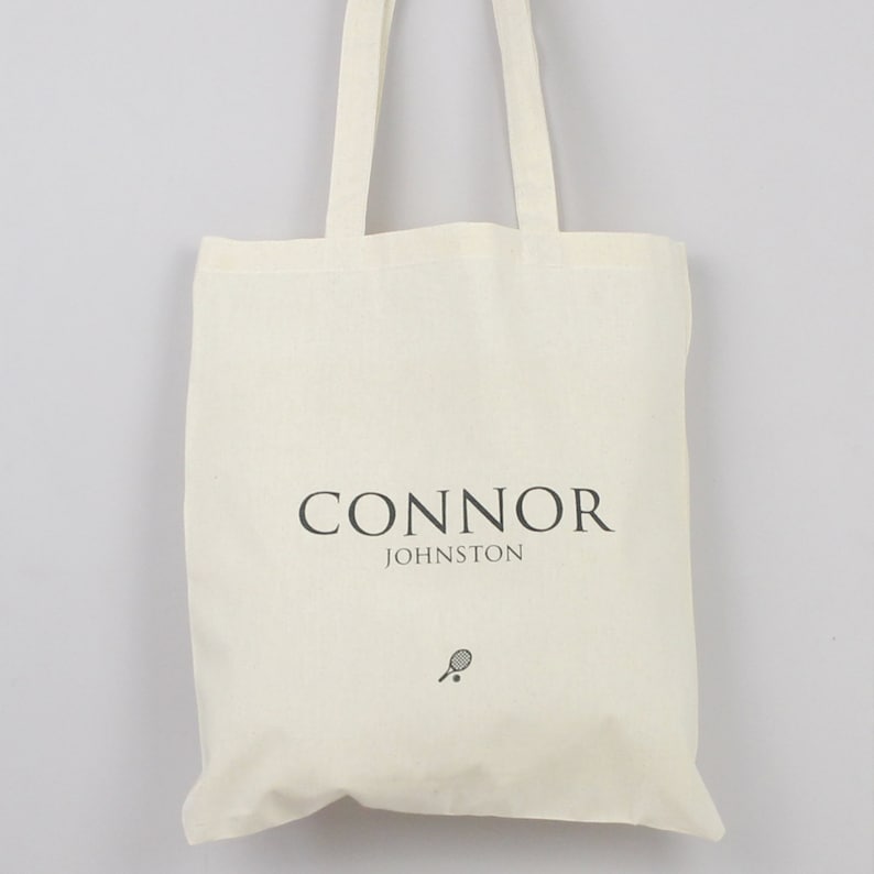 ON SALE Tennis tote bag tennis player personalised shopping bag