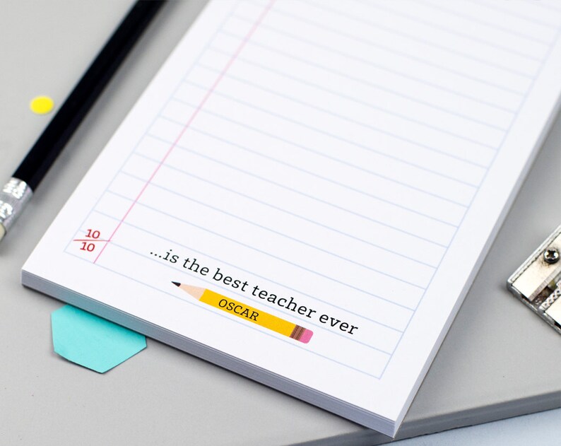 Thank You For Teacher Gift For Teacher Teacher Appreciation ON SALE Teacher Notepad Teacher Leaving Present
