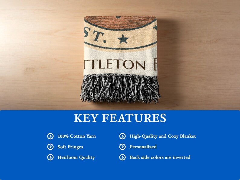 Liberty Legacy Personalized Quilted Blanket main image 1