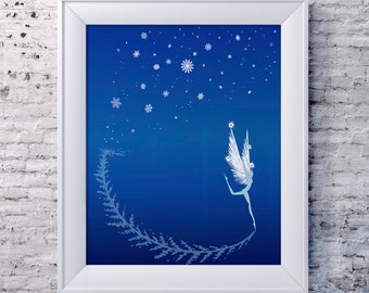 Disney Fantasia Winter Fairy LE Giclee Print