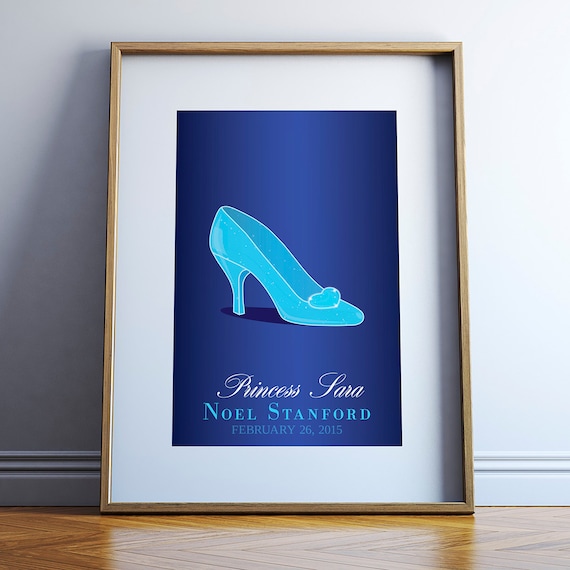 Buy Personalized Disney Princess Cinderella Glass Slipper Fine Art 