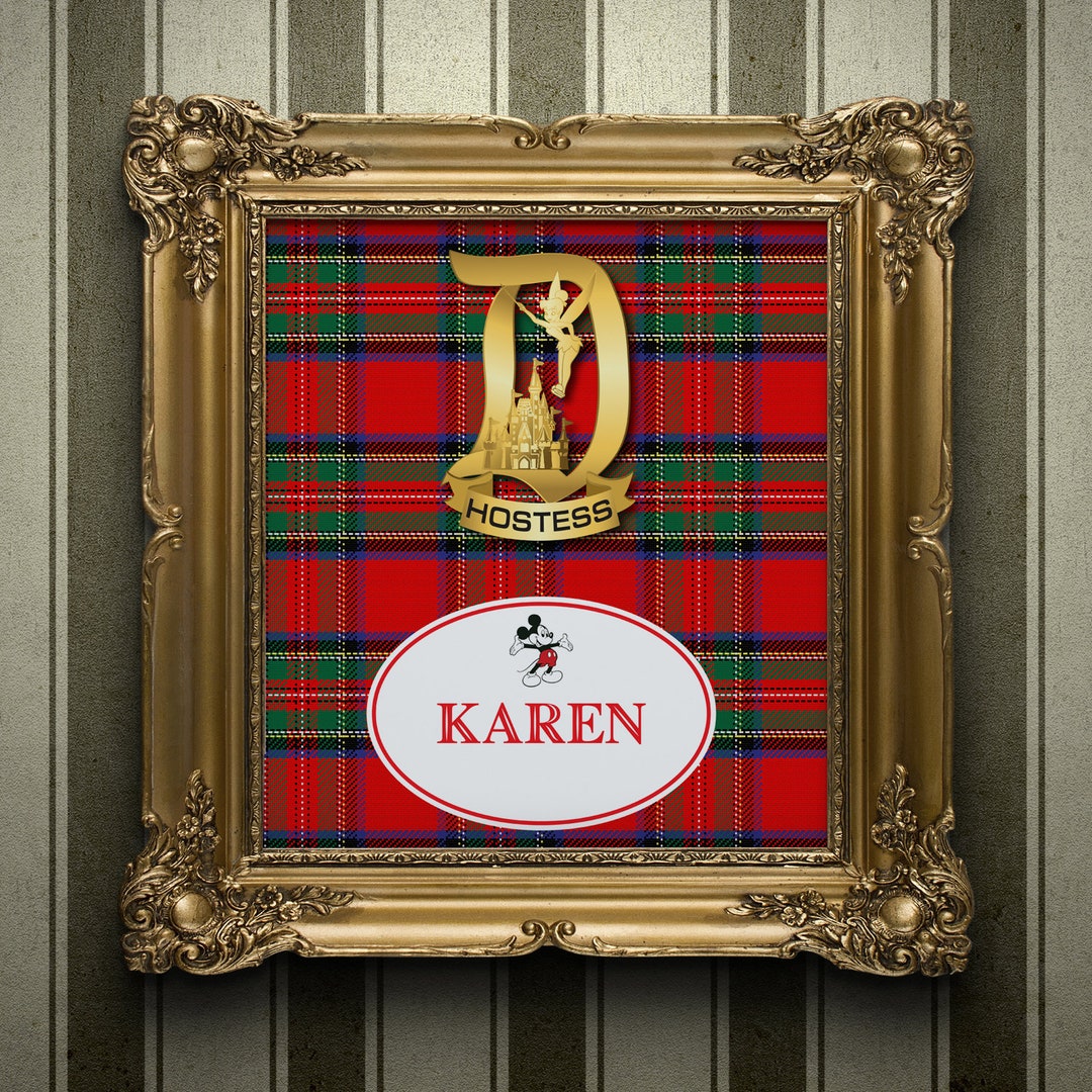 Personalized Disney World Disneyland Guest Relations Cast Member Wall