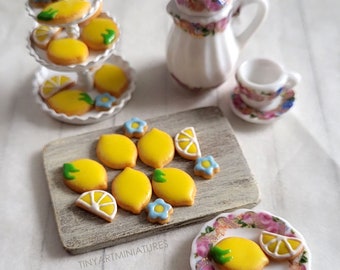 Lemon cookies miniature 1/12 scale
