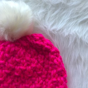 Kristen Hat Knit Pattern, winter hat, warm beanie, crochet pattern, beginner prochet image 4