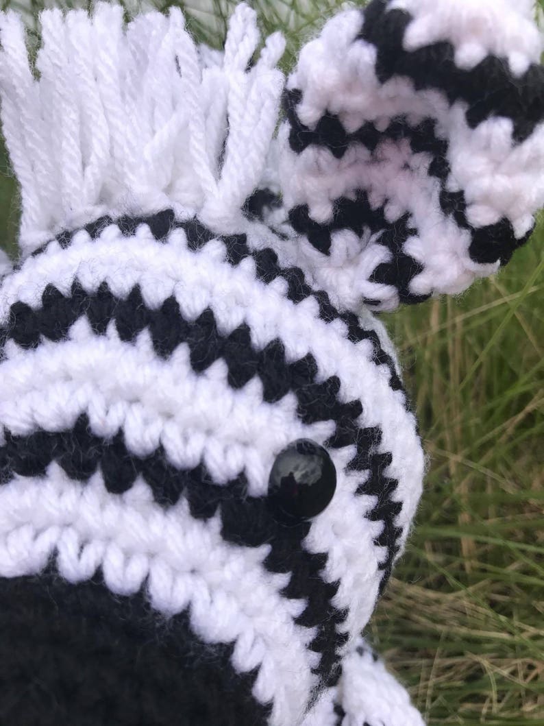 Crochet Zebra Crochet Zebra Pattern Zebra Toy Zebra Stuffed Etsy