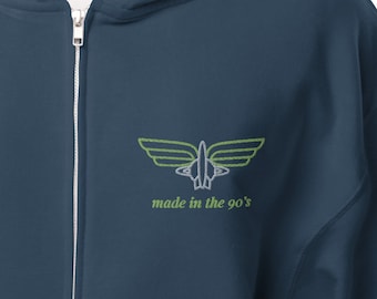 Lightyear 90s zip up embroidered hoodie