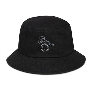 Need Some Space embroidered denim bucket hat