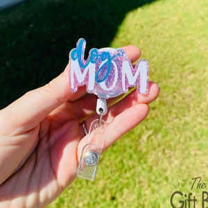 Dog Mom Retractable Badge Reel|Vet ID Holder|RN Key Card|Badge Reel|Vet TechBadge Reel|RN Badge Reel|Dog Lover Badge Reel|Teacher Gift