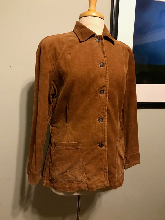 40s White Stag Women's Caramel Brown Corduroy Cho… - image 8