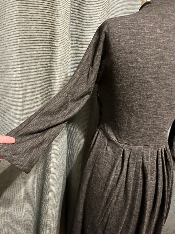 50s Bobbie Brooks Jersey Shirtwaist Dress with Bu… - image 4