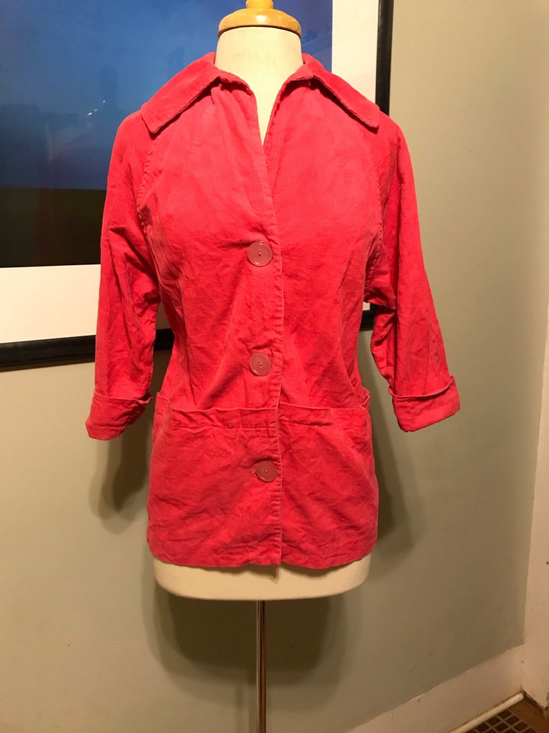 hot pink corduroy jacket