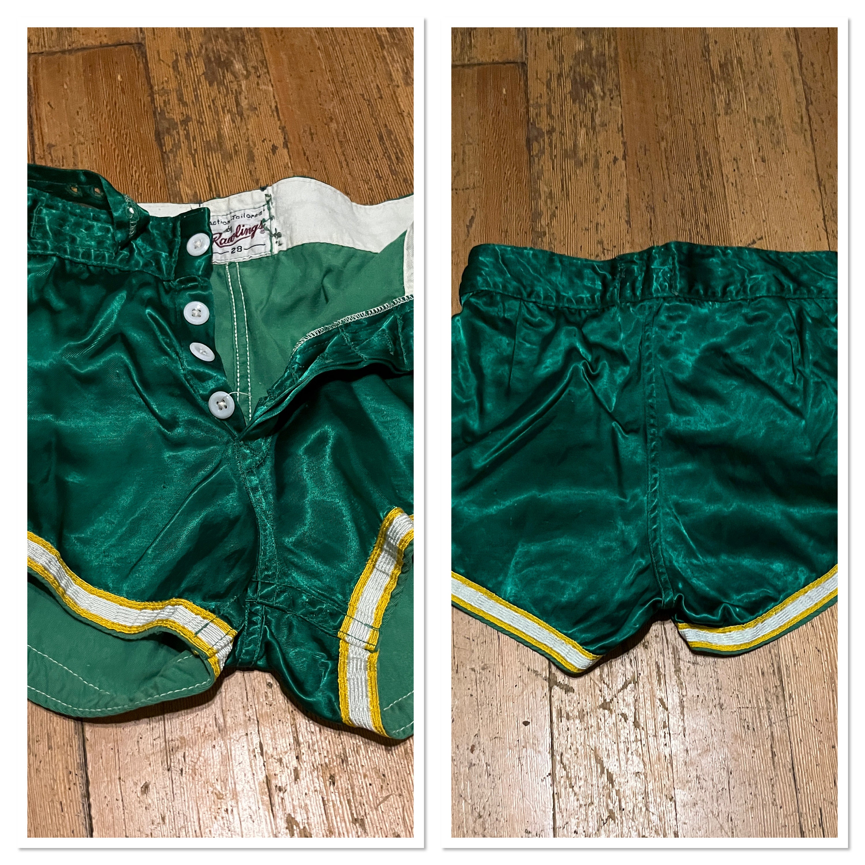 Vintage Basketball Shorts Just Don Seattle Supersonics Green 