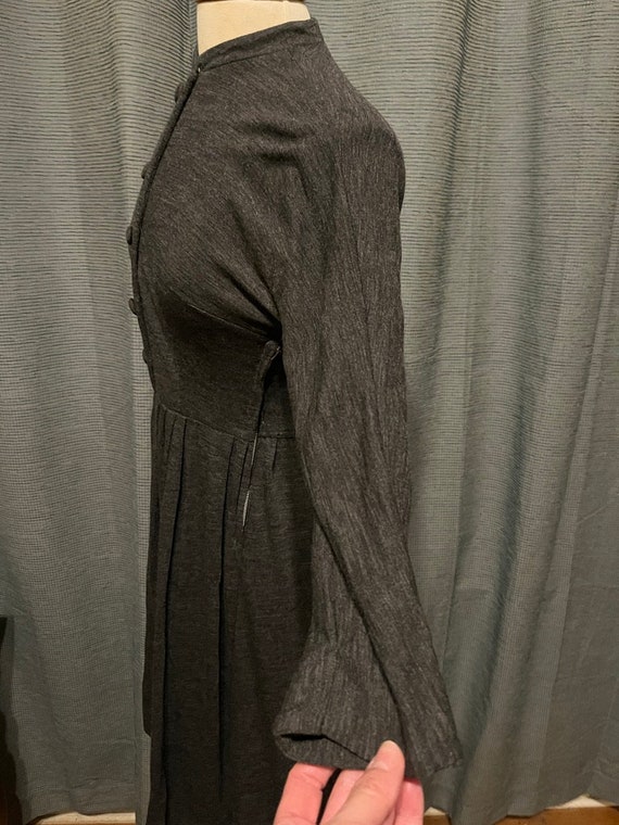 50s Bobbie Brooks Jersey Shirtwaist Dress with Bu… - image 3