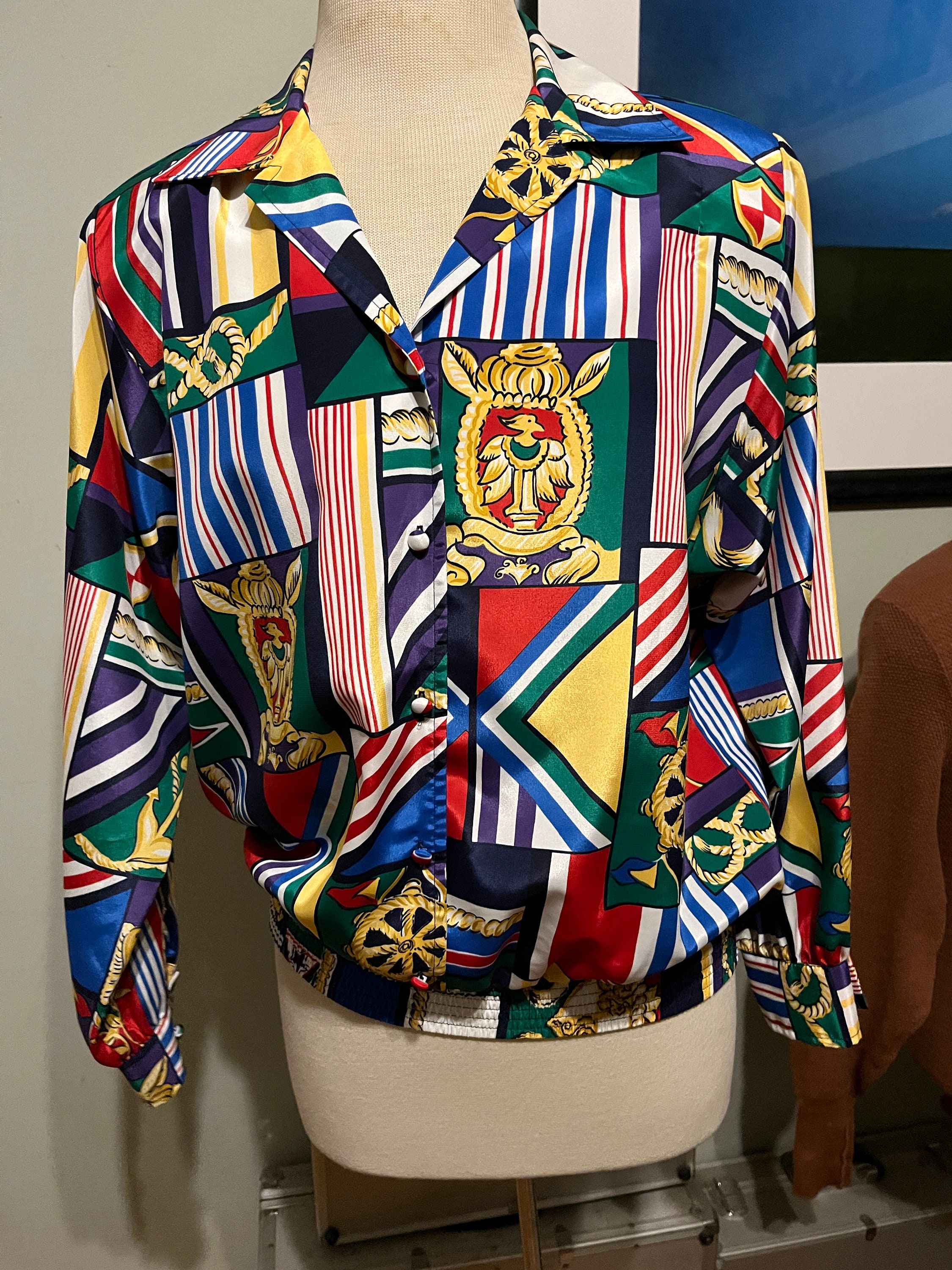 80's bleyle Polyester Shirt