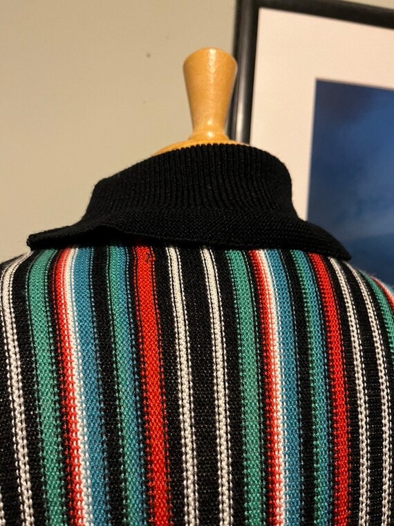 Multi-Color Striped 1970s Jantzen Tunic Top Sweat… - image 8