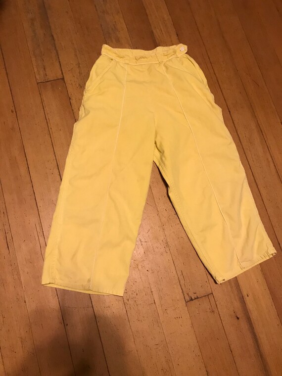 Sweet Pale Mustard Yellow 50s Sailcloth Cotton Cla