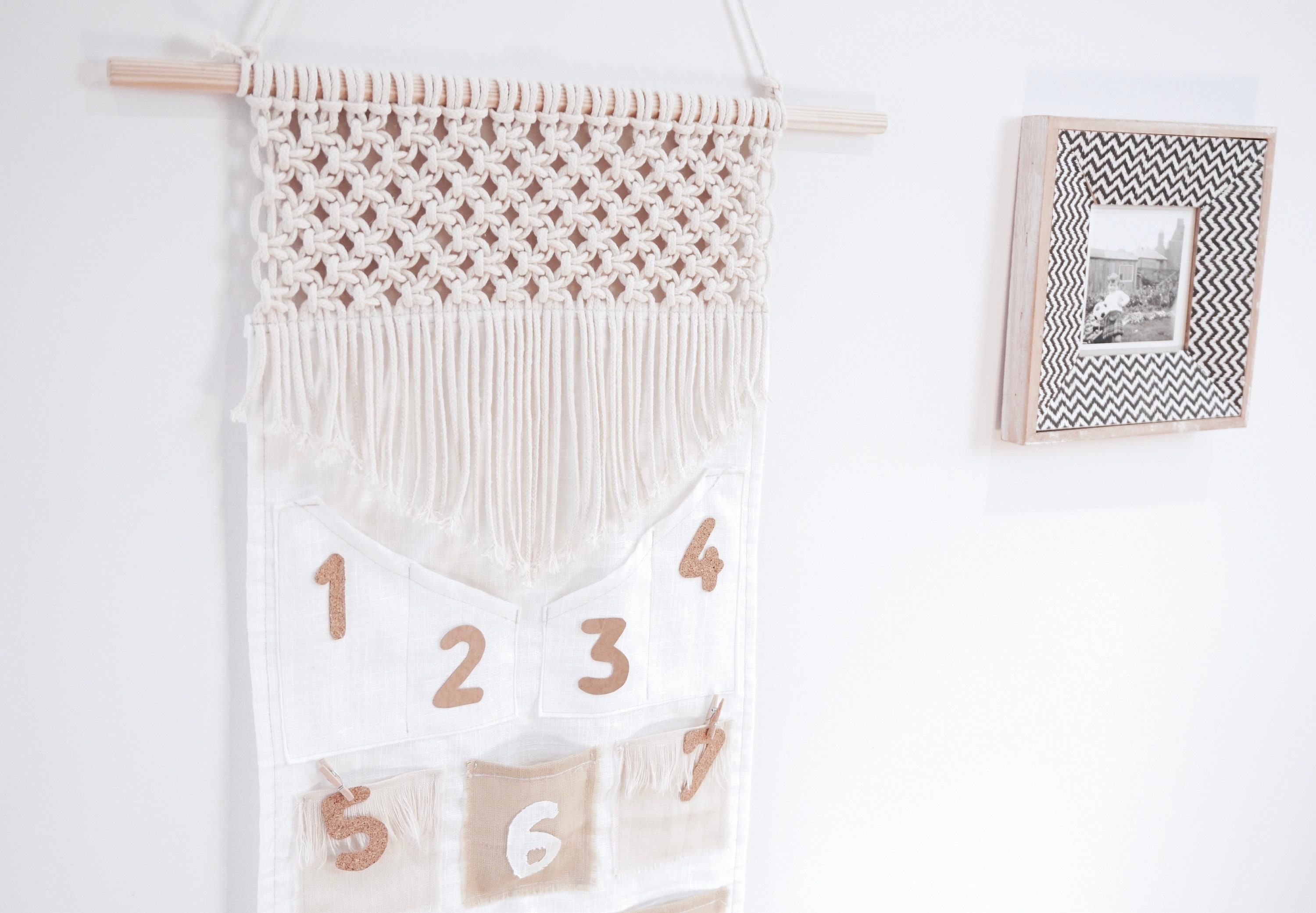 Macrame Advent Calendar Sewing Pattern with Video Instruction Etsy