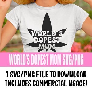 Die Dopest Mom SVG / Png der Welt Digitaler Download, lustiges Retro Varsity Unkraut SVG, lustiges Stoner svg, Topfblatt png, kommerzielle Nutzung Datei