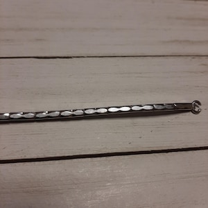 Vintage 3 mm Thin Expandable  Womens Watch Band Bracelet Stainless steel 1960s