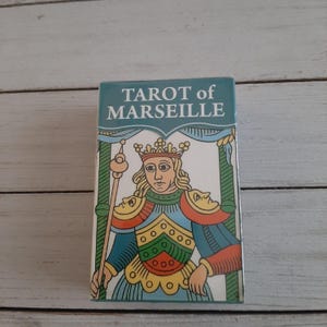 Tarot de Marsella NOS, nuevo, sellado de fábrica, 78 cartas, ilustraciones de Anna Maria Morsucci y Mattia Ottolini.