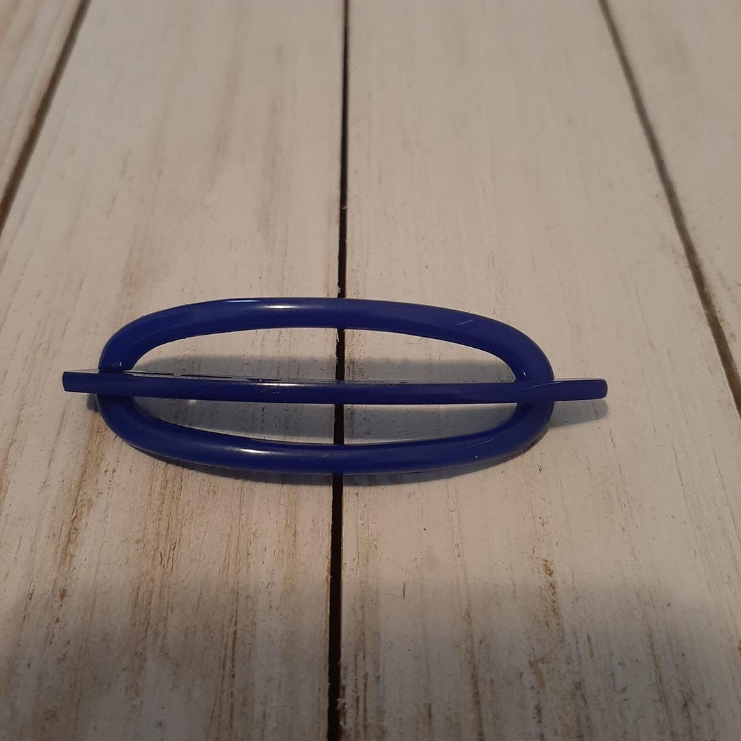VINTAGE B + D Buch Deichmann 1980 Triangle Barrette plastique Créateur