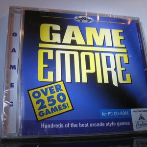 New Vintage NOS & Sealed  Game empire 1   Vintage Shareware, software CD-ROM  over 250 games  Softkey  1998