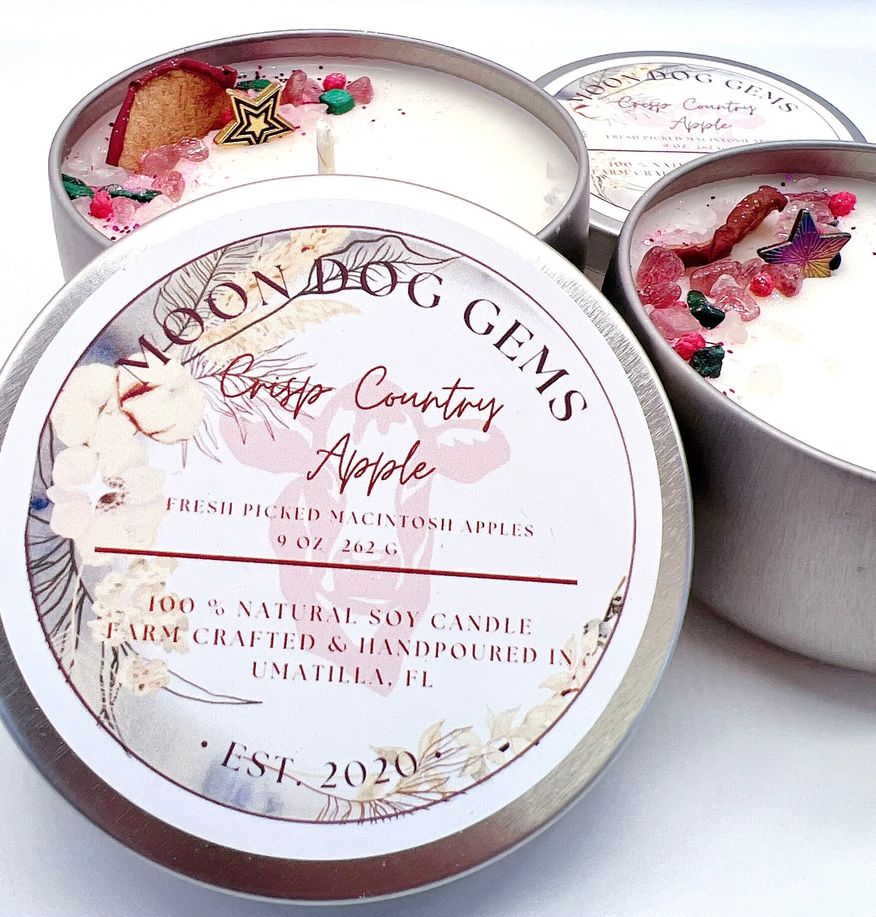 Macintosh Apple Candles Fall Candles Handmade Healing Soy Candle