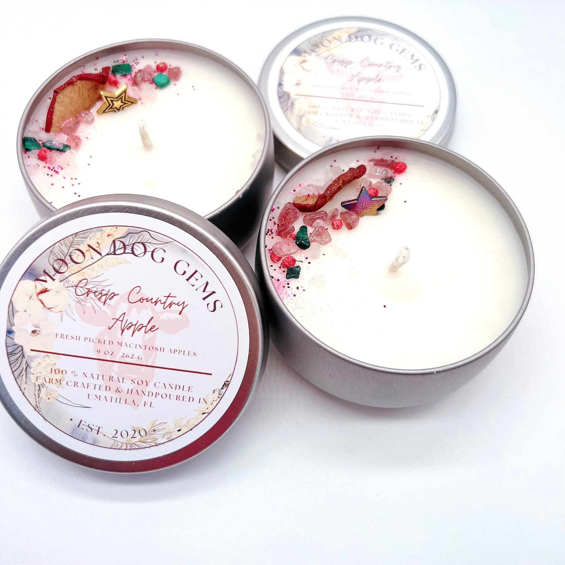 Macintosh Apple Candles Fall Candles Handmade Healing Soy Candle