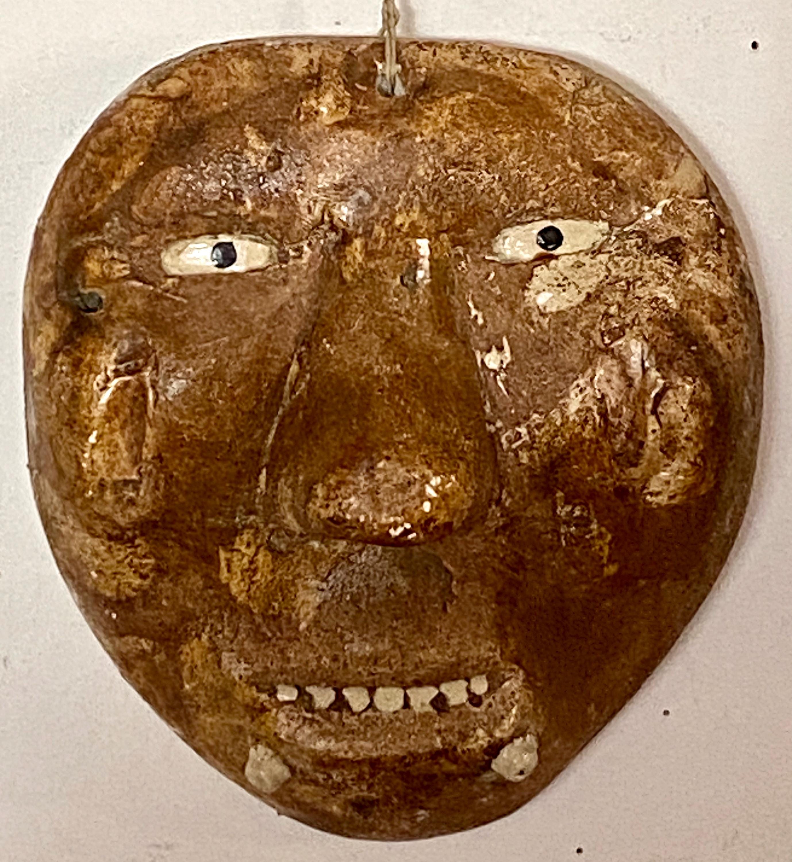 Unuit Mask USA Alaskan Inuit - Eskimo Clay Mask - Etsy