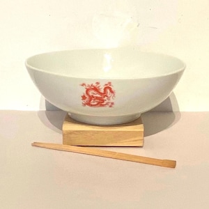 Large Japanese Red Dragon Bowl - Etsy