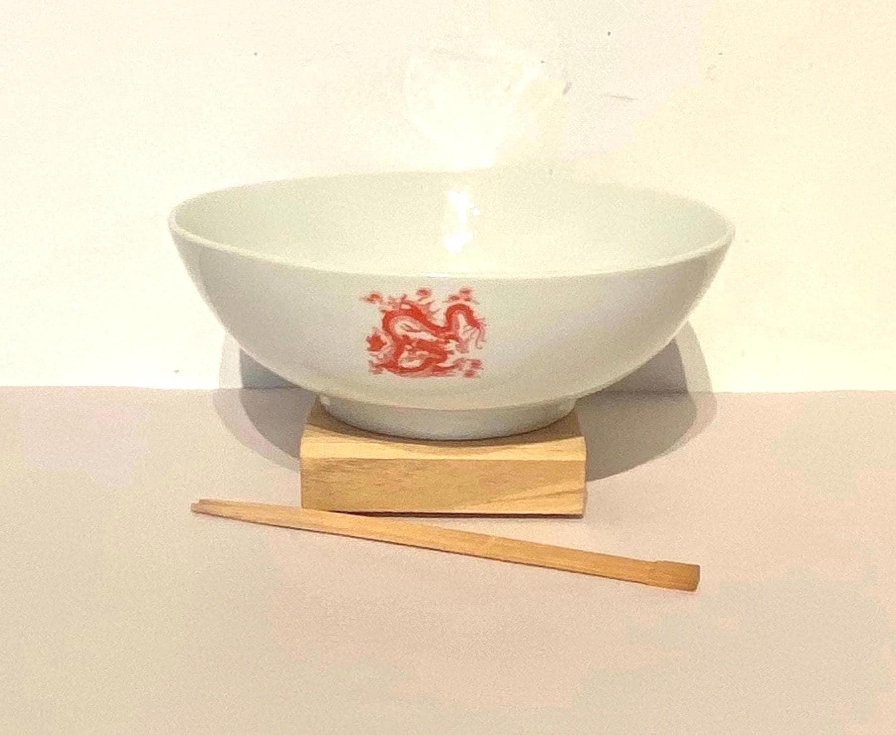 Large Japanese Red Dragon Bowl - Etsy