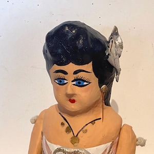 貴重 パピエマシェ ペーパー ドール 人形 メキシコ 民芸品 置物 アンティーク 貴重 パピエマシェ ペーパー ドール 人形 メキシコ 民芸品 置物