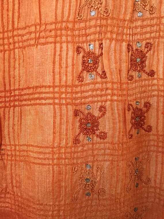 Indian Silk Sari Textile - image 2