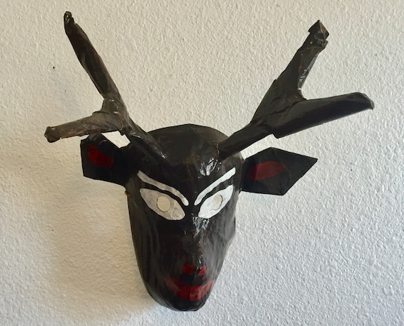 Guatemalan Papiér Maché Deer Dance Mask - image 2