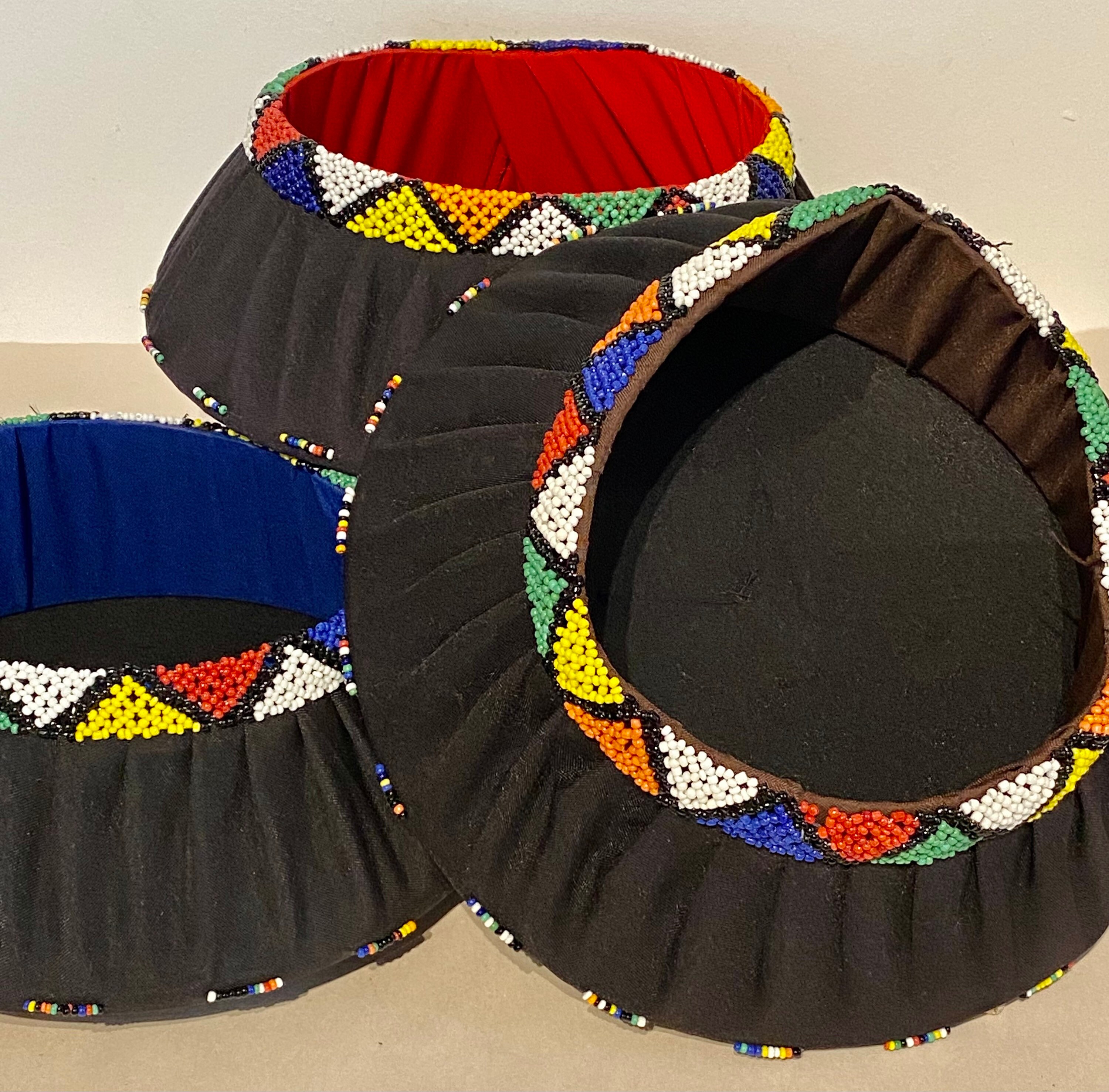 South African Zulu Beaded Ishicholo Hat - Etsy UK