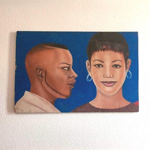 W African Hair Sign - Barbershop Sign