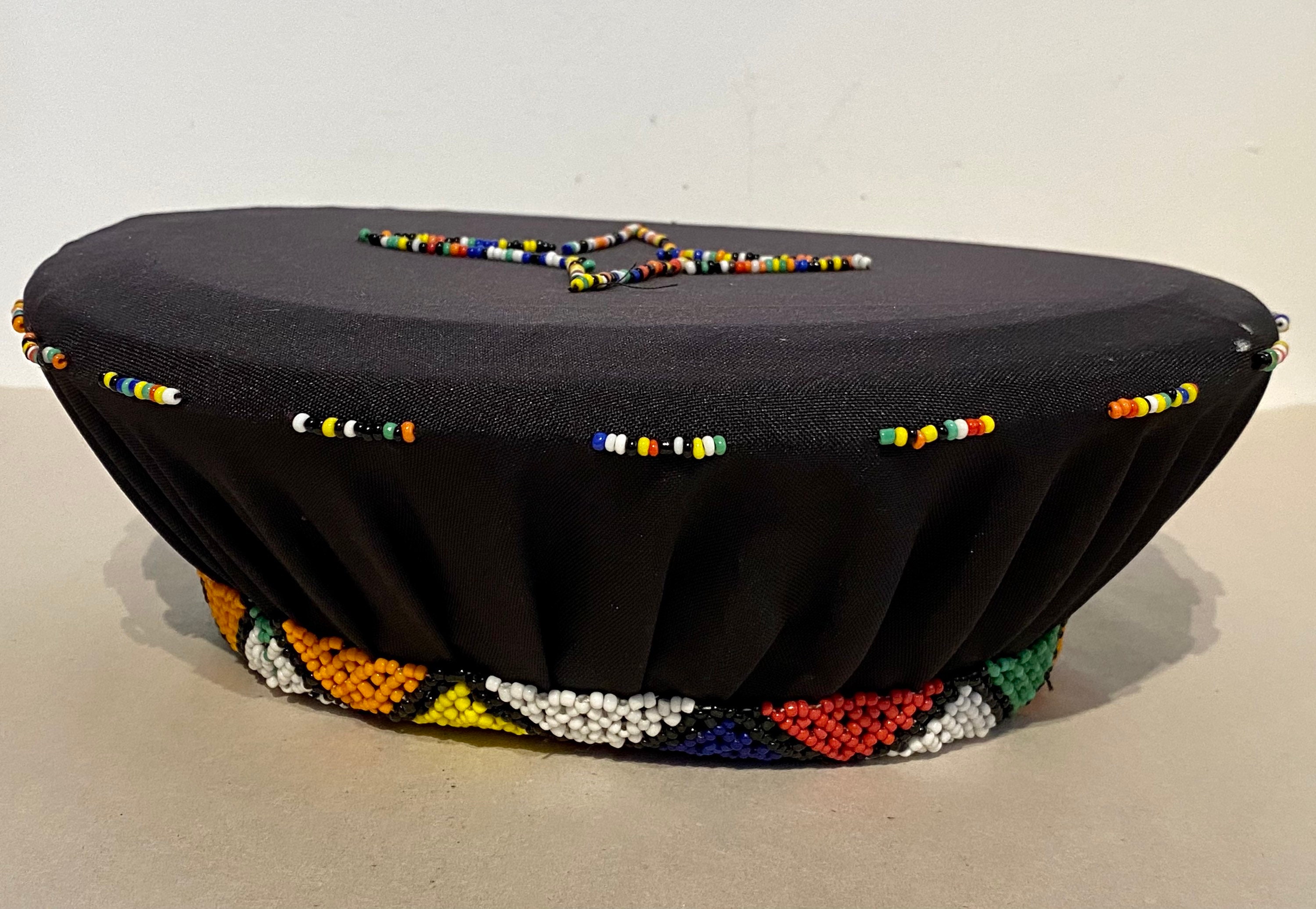 South African Zulu Beaded Ishicholo Hat - Etsy