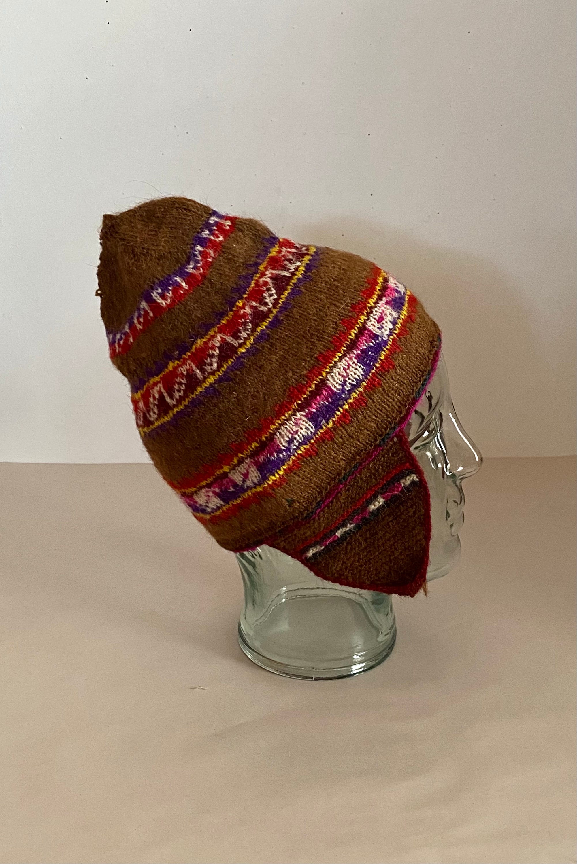 Bolivian Peruvian Chullo Knitted Wool Hat Australia