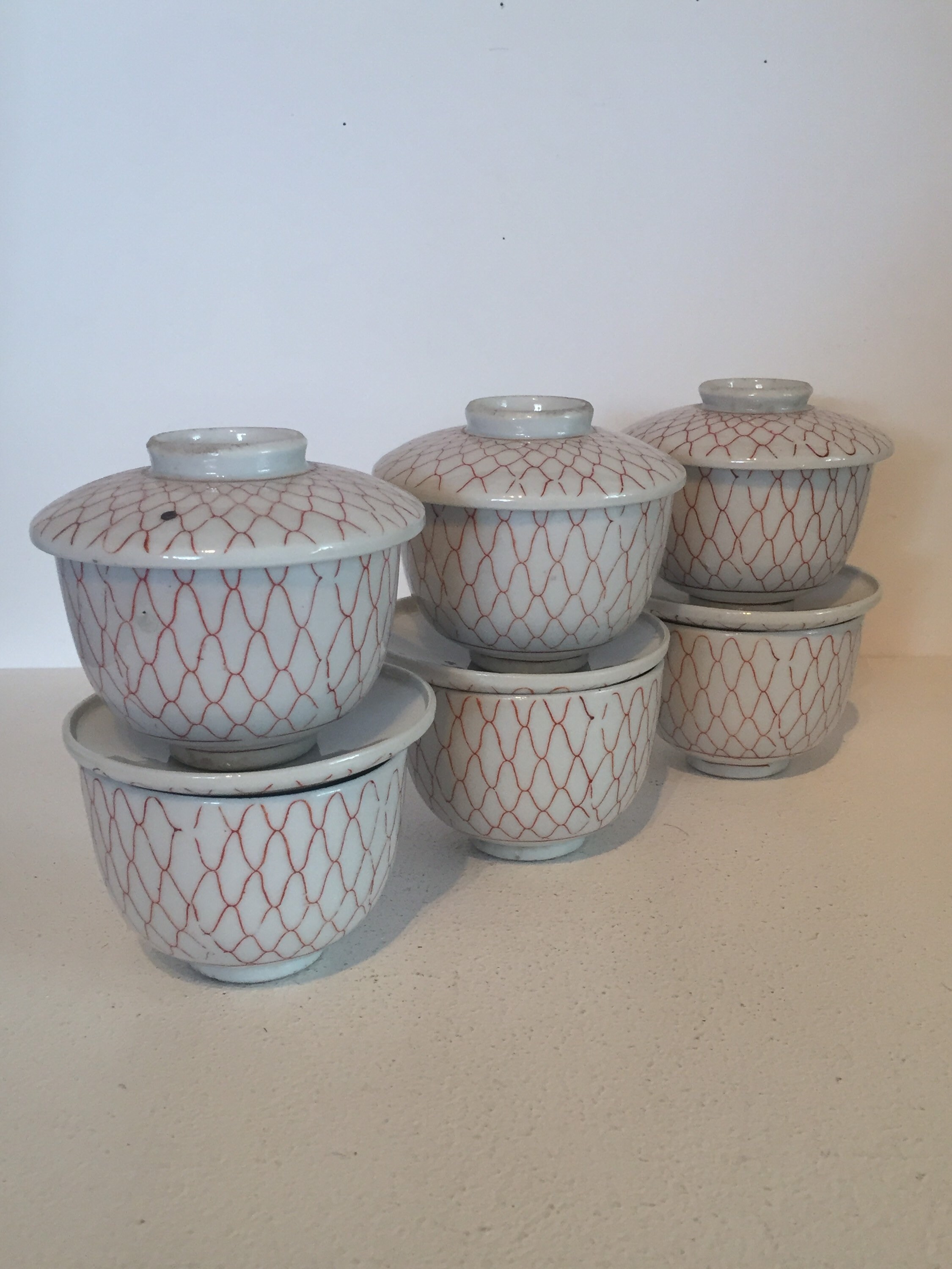 Korean Vintage Soup Bowls/Cups with Lids set 2 Etsy