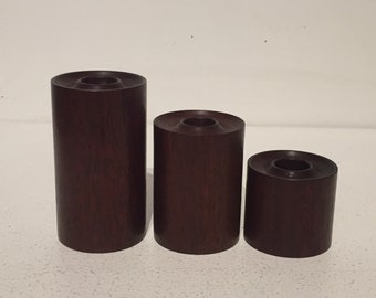 Mid Century Candleholders Set of 3