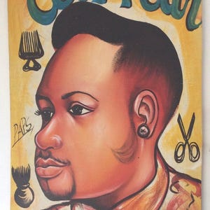Ivory Coast W. African Barber Shop Sign