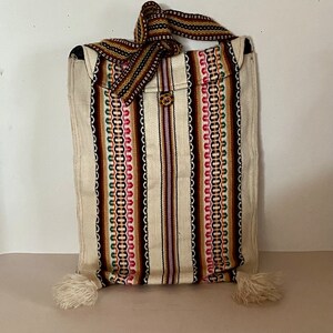 Sac style messager en laine péruvienne