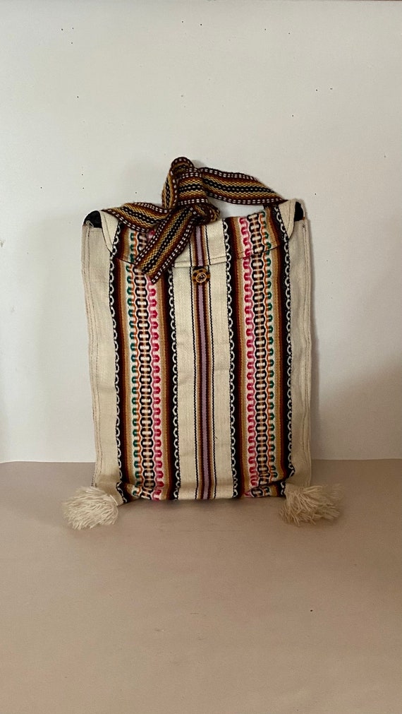 Peruvian Wool Messenger Style Bag