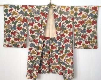 Japansk sidenhaori kimono vintagejacka