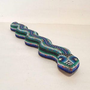 Mexican Huichol Beaded Snake