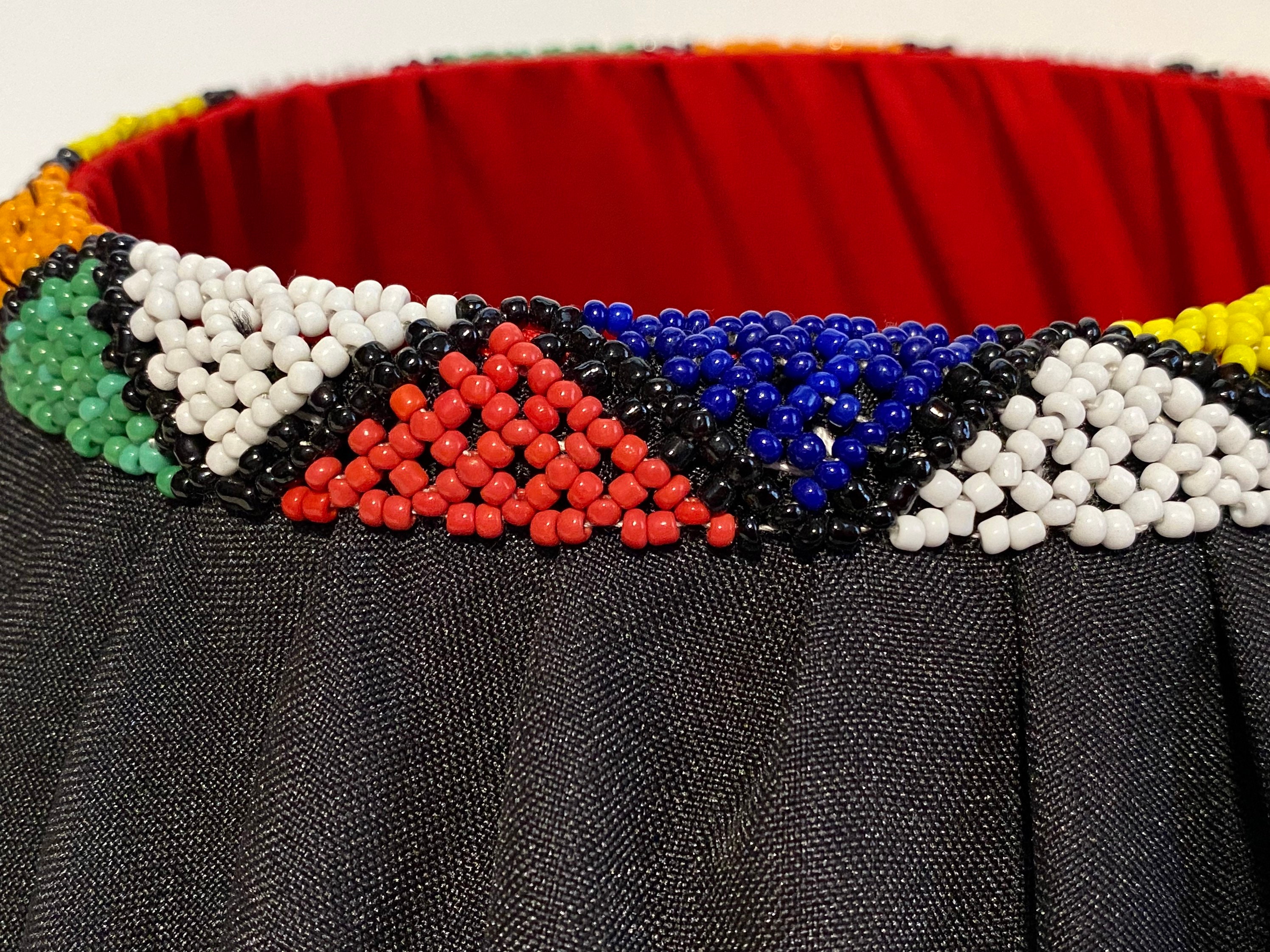 South African Zulu Beaded Ishicholo Hat - Etsy
