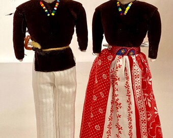 アメリカ先住民族 - ナバホ族の民芸人形セット/2 - Etsy 日本