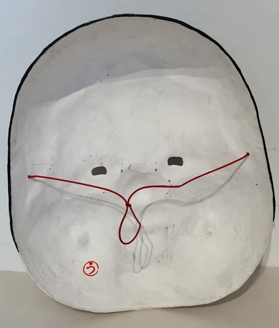 Japanese Papiér Maché Dance Mask - image 9